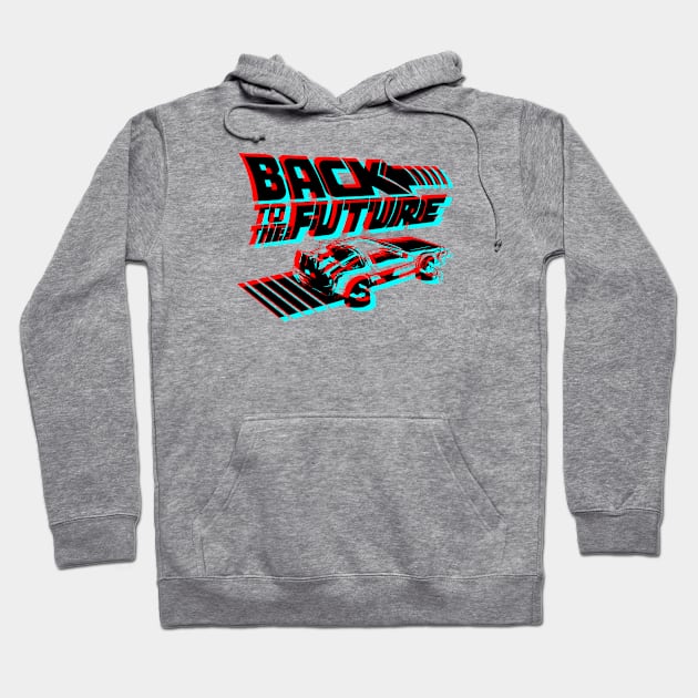 BACK TO THE FUTURE - Retro 3D glasses style Hoodie by ROBZILLANYC